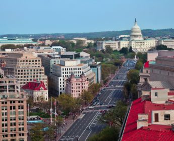 capitol hill building aerial view, Washington DC